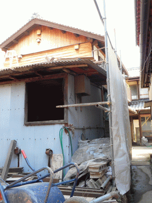 豊島家屋解体工事
