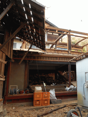 豊島家屋解体工事