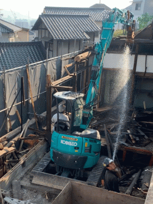 畝原家屋解体工事