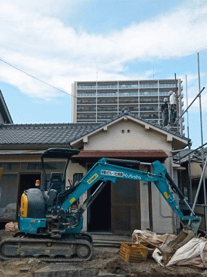 広島府中家屋解体工事