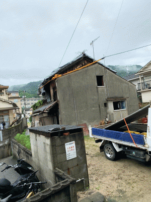 吉浦家屋解体工事