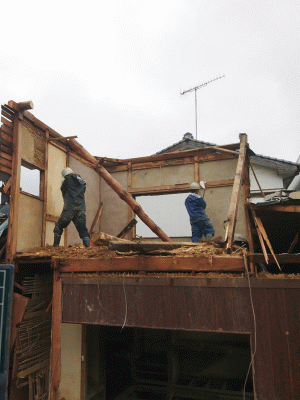 呉市天応家屋解体工事1