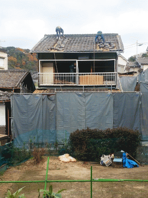 西川原石家屋解体工事