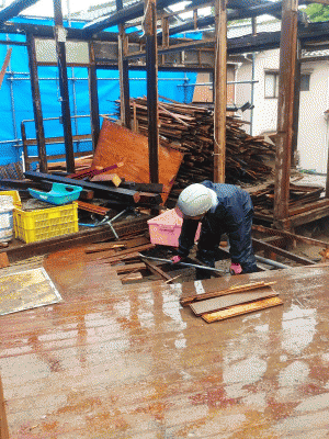 塩屋家屋解体工事