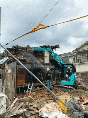 吉浦家屋解体工事