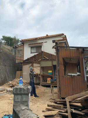東塩屋家屋解体工事