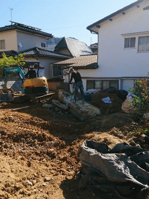 焼山家屋解体工事