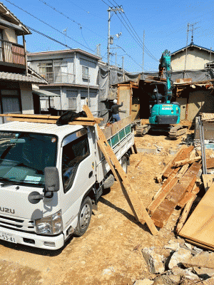 広木造アパート解体