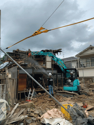 吉浦家屋解体