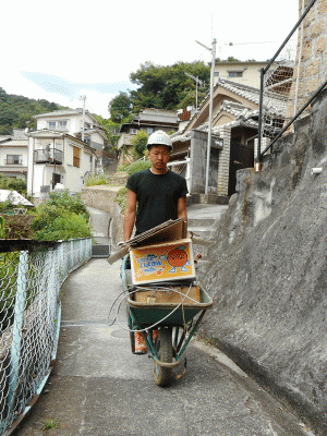 西川原石木造家屋解体