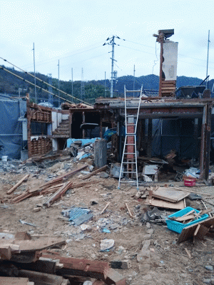 呉市吉浦木造家屋解体工事
