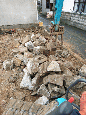蒲刈木造家屋解体工事