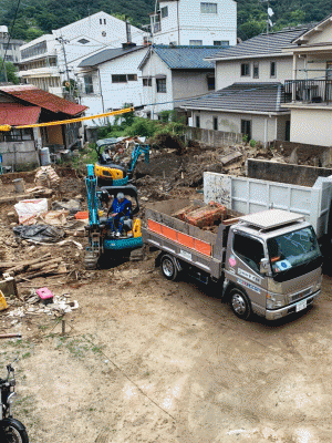 吉浦家屋解体工事