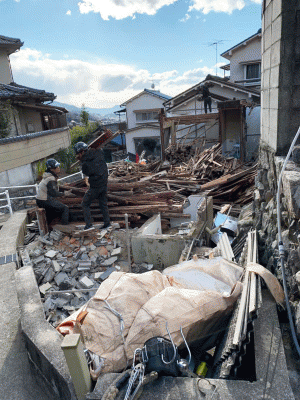 上畑家屋解体工事