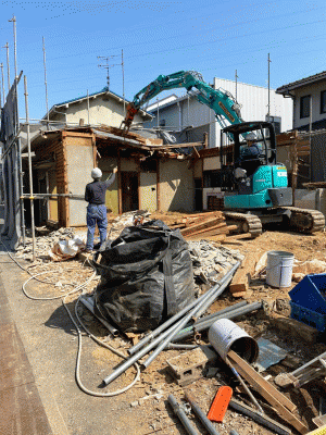 広木造アパート解体