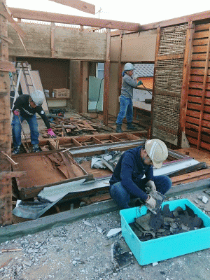 広木造2階建家屋解体