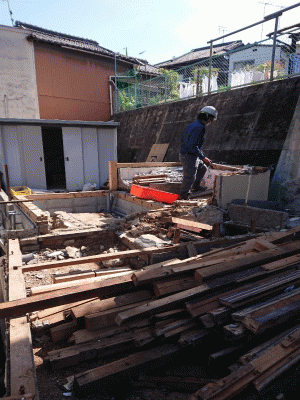 東塩屋家屋解体