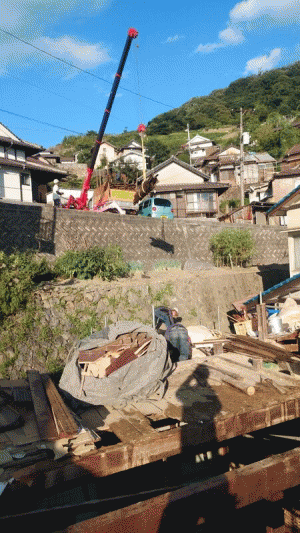警固屋家屋解体