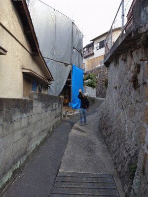 三津田家屋解体
