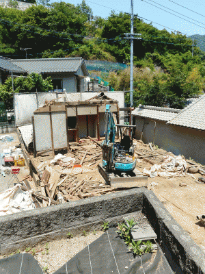 吉浦木造家屋解体