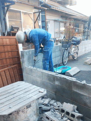 両城家屋解体工事