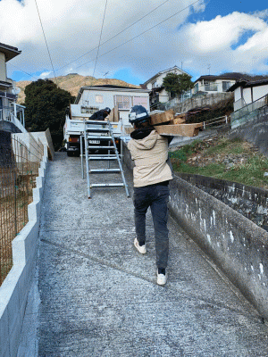 上畑家屋解体工事