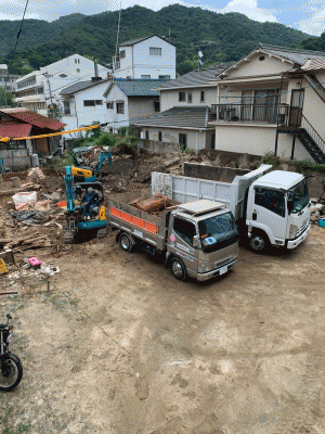 吉浦家屋解体